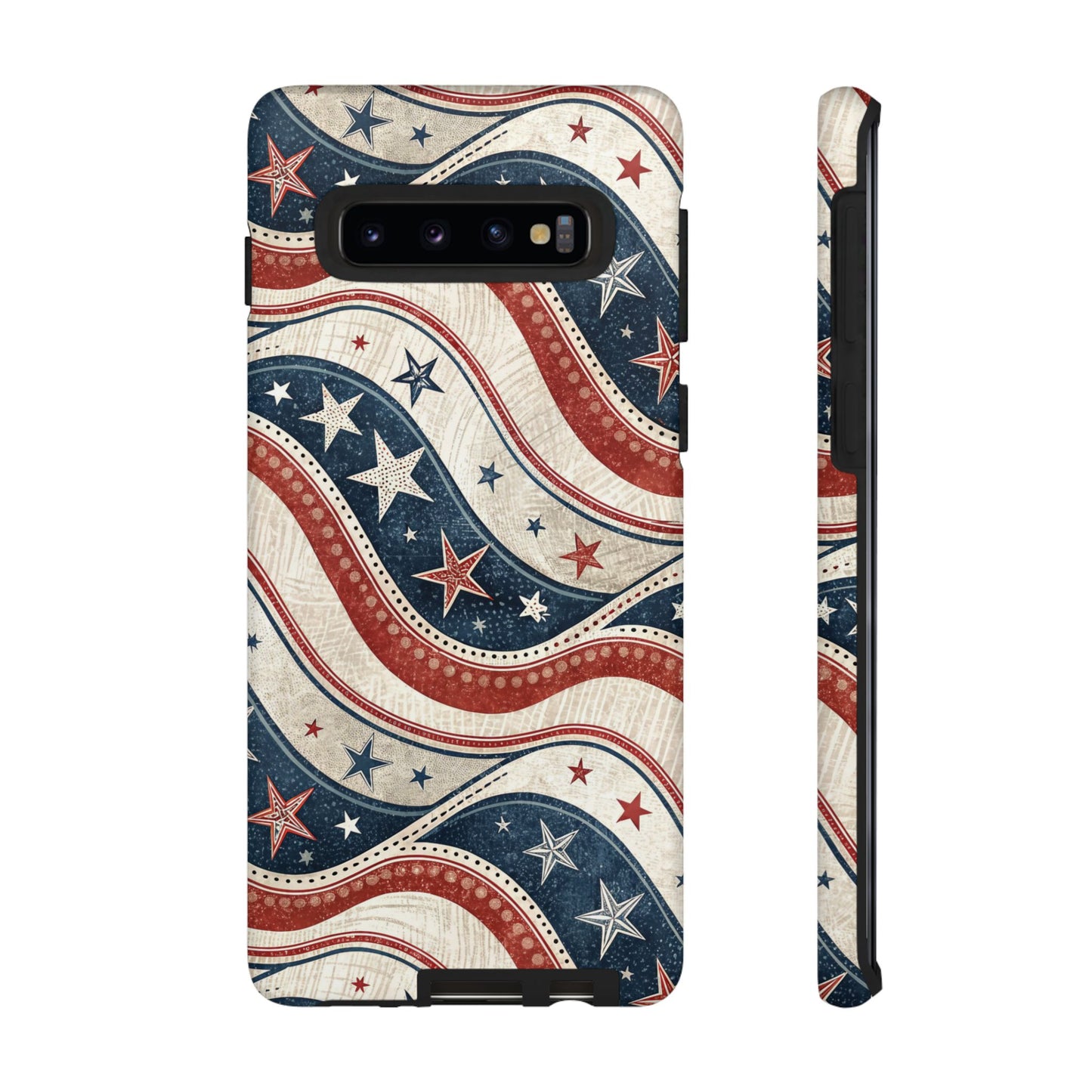 Vintage Patriotic Inspired Ribbon Samsung Phone Case