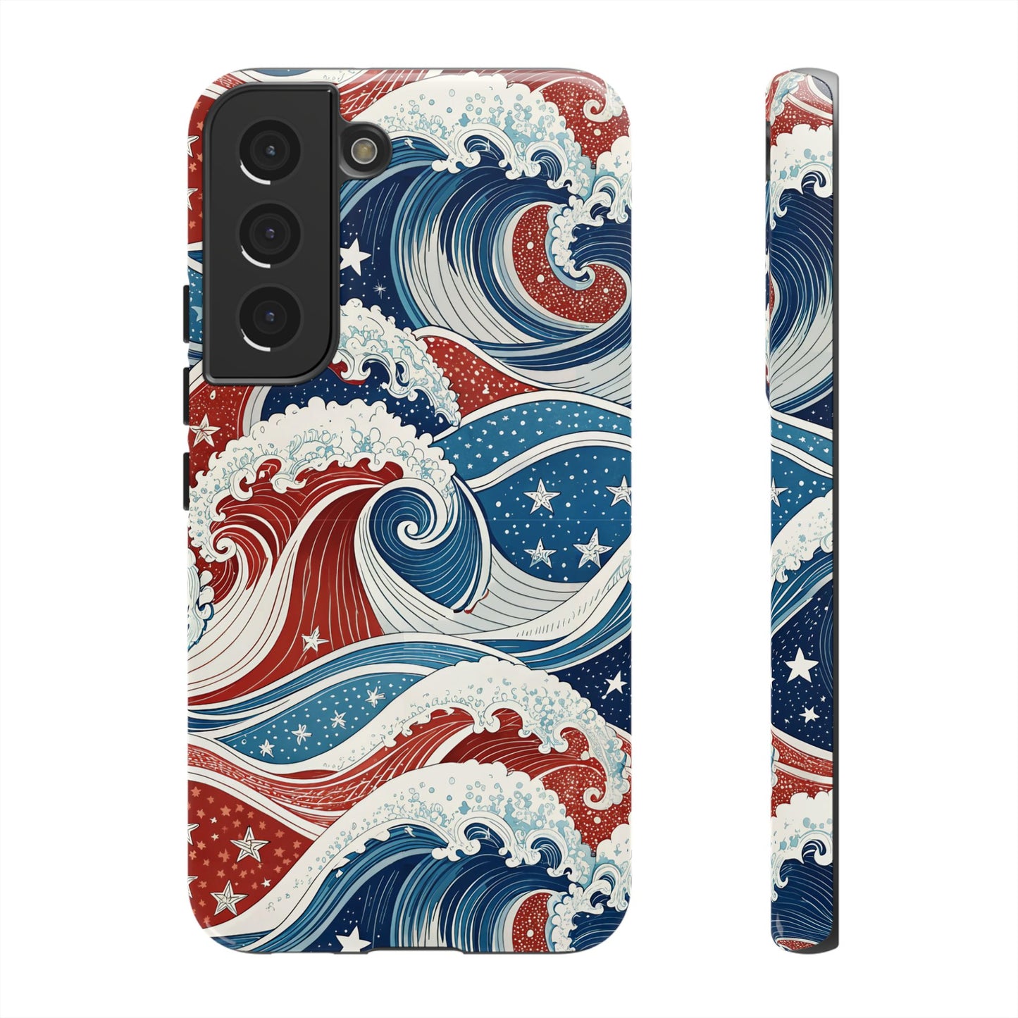 Patriotic Waves Samsung Tough Case Phone Case