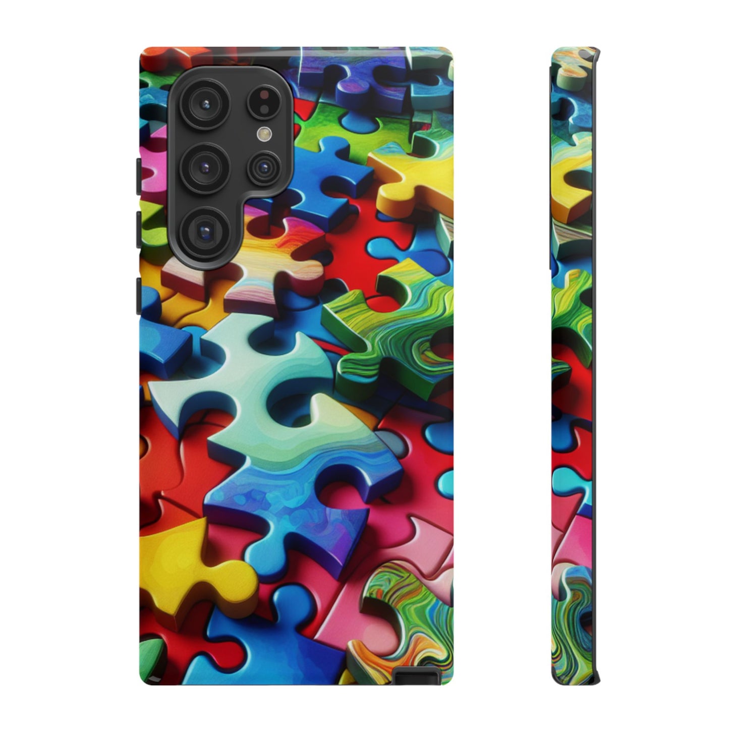 Rainbow Puzzle Design Samsung Tough Case