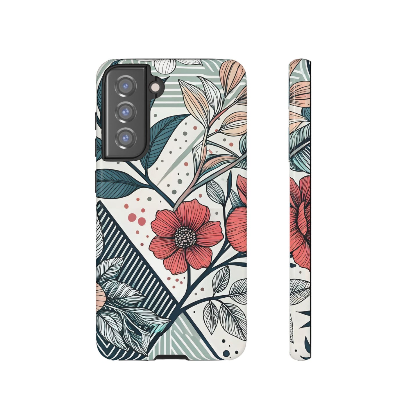 Geometric Flower Samsung Case