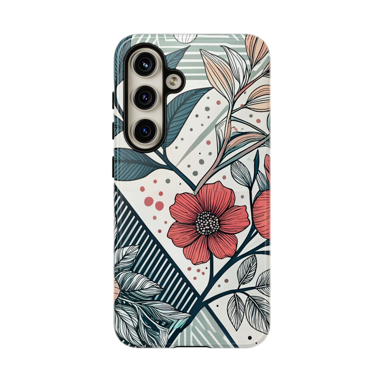 Geometric Flower Samsung Case