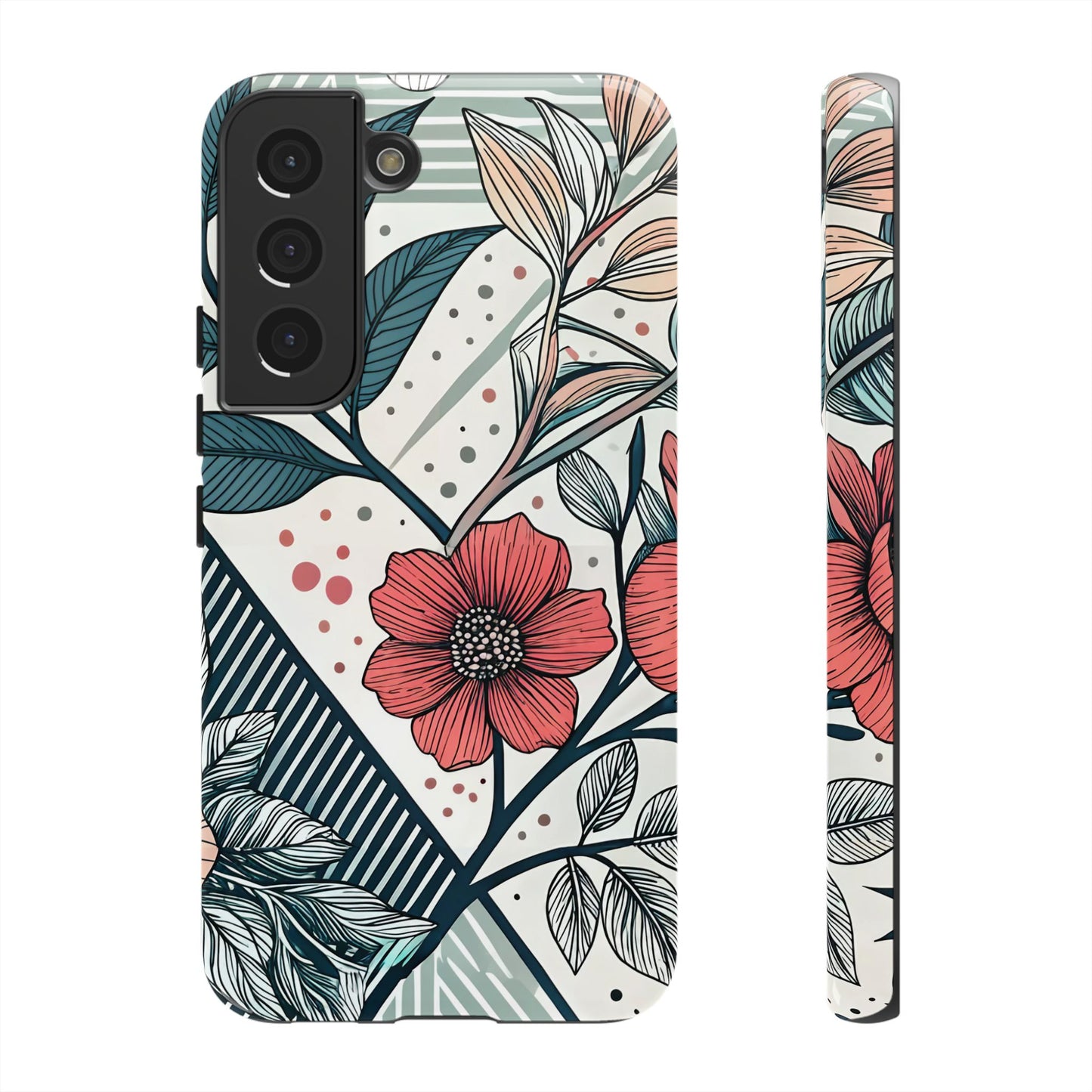 Geometric Flower Samsung Case