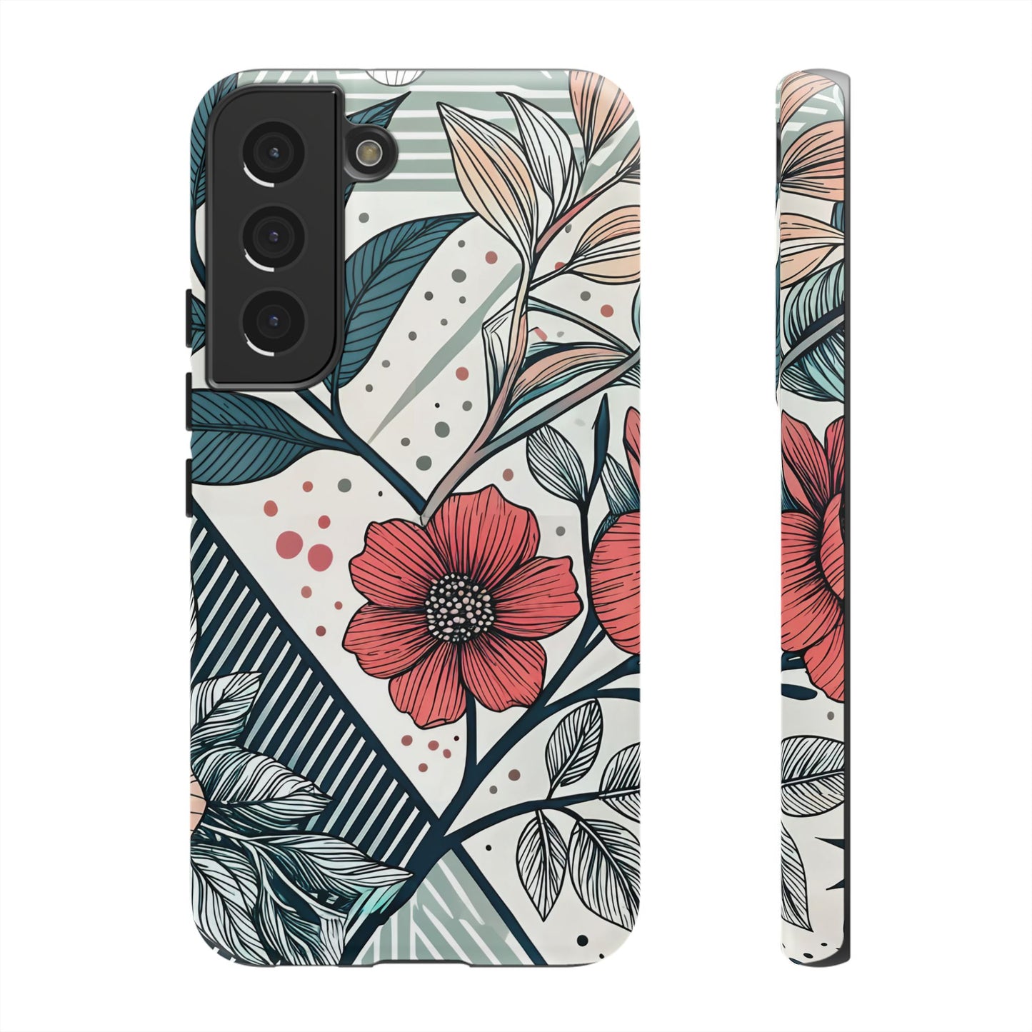 Geometric Flower Samsung Case