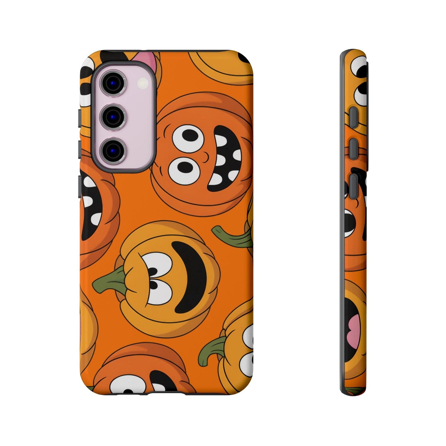 Samsung tough case with durable moody Halloween pumpkin design for Galaxy S series phones