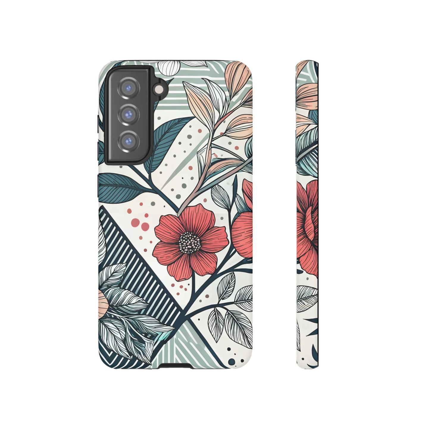 Geometric Flower Samsung Case