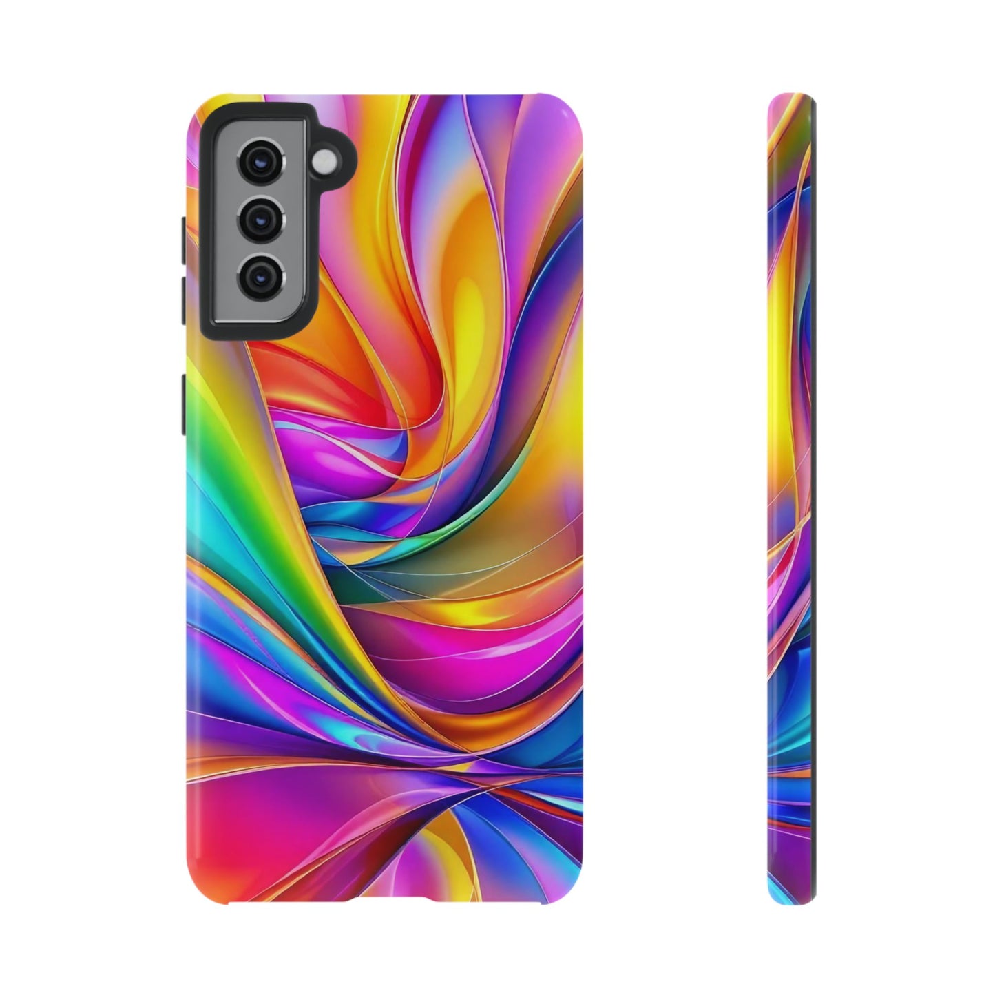 Deconstructed Rainbow Wave Samsung Tough Case