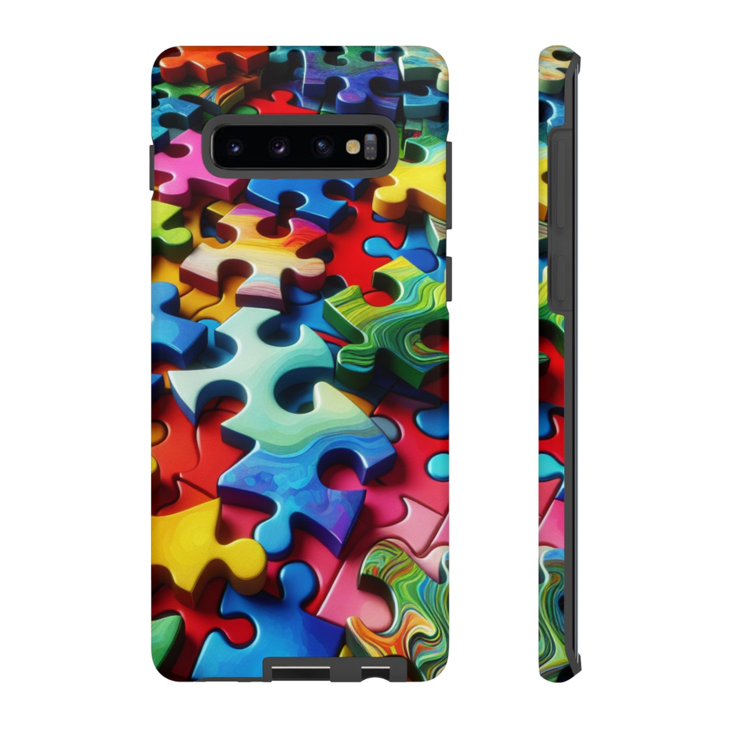 Rainbow Puzzle Design Samsung Tough Case