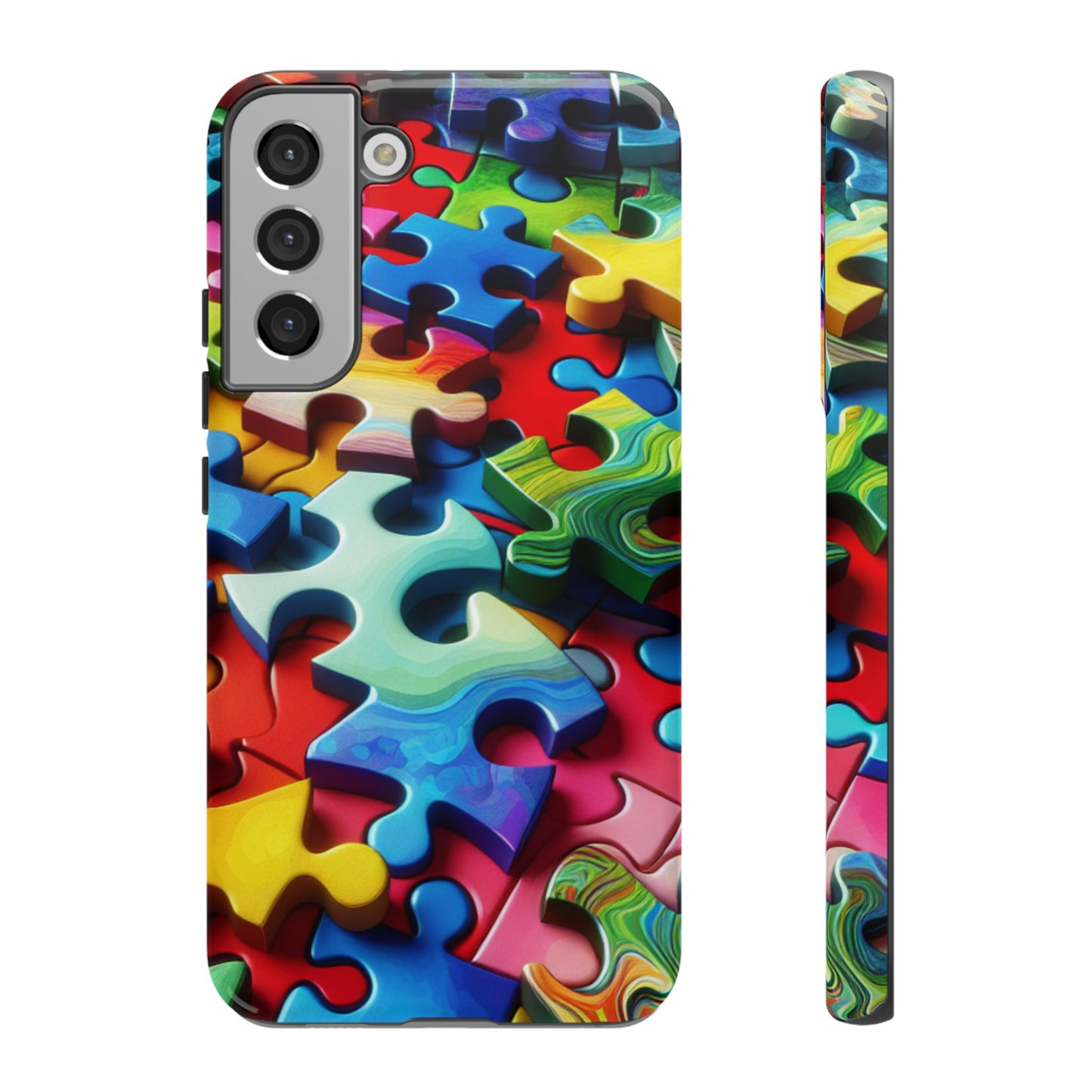 Rainbow Puzzle Design Samsung Tough Case