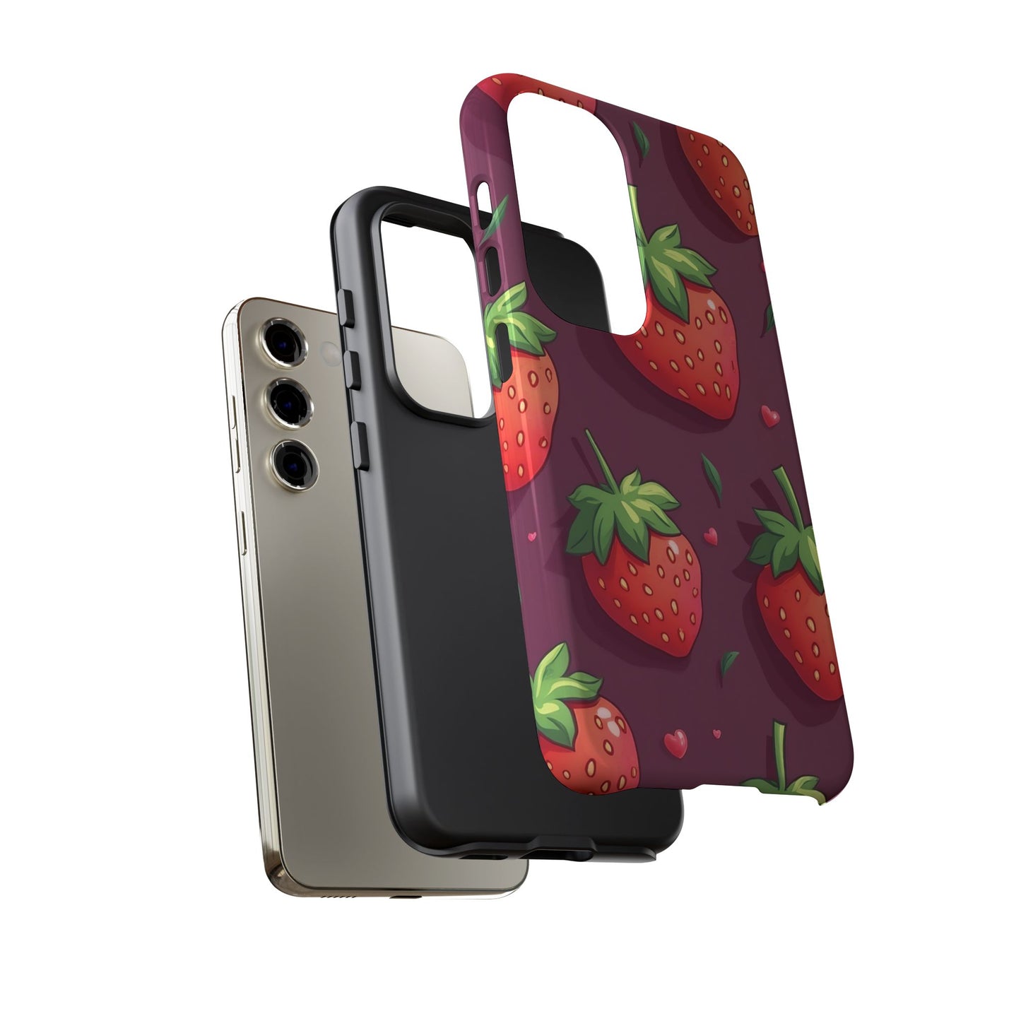 Strawberry Design Samsung Tough Phone Case