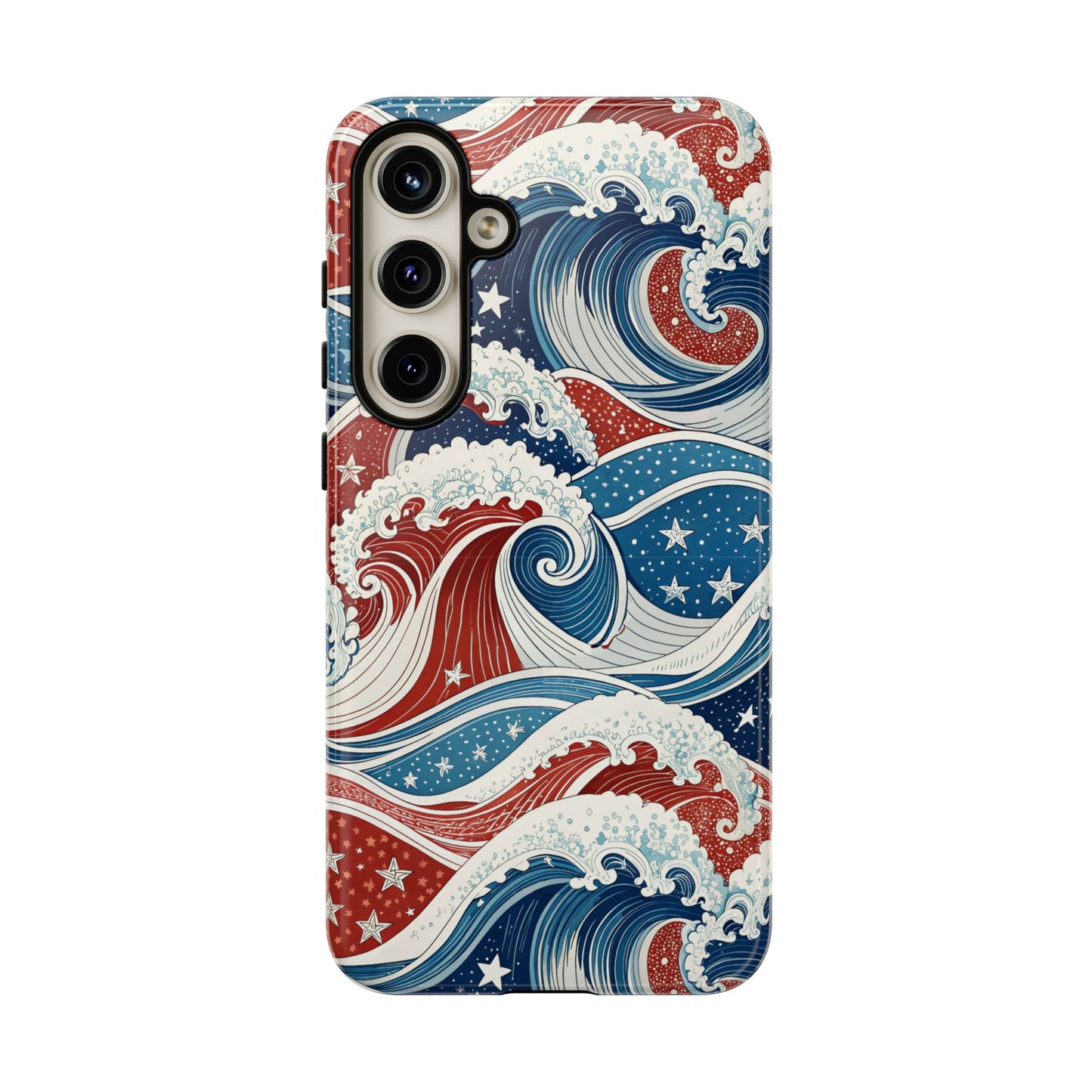 Patriotic Waves Samsung Tough Case Phone Case