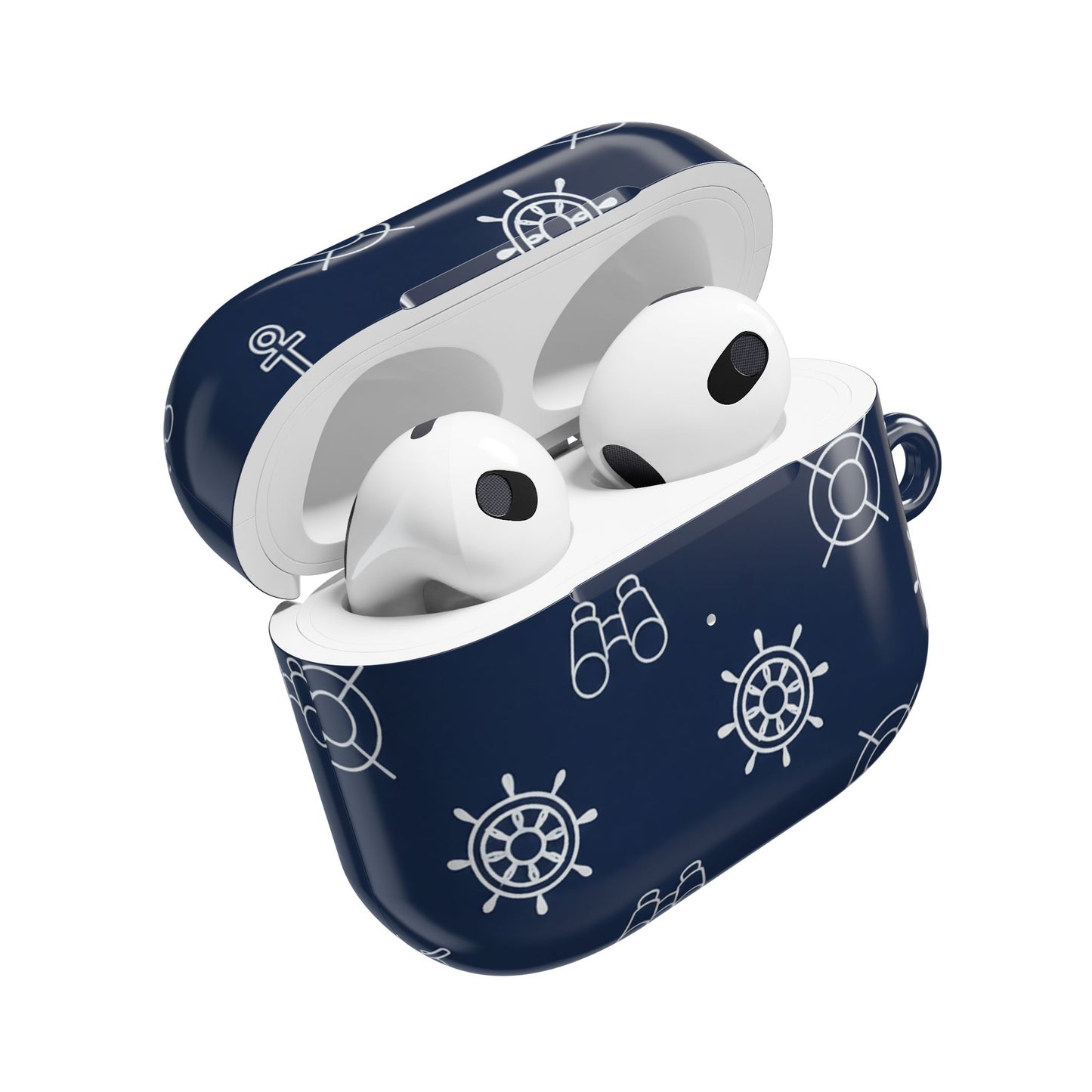 Nautical-Inspired Sleek AirPod Case β Stylish Marine Design for Music Lovers