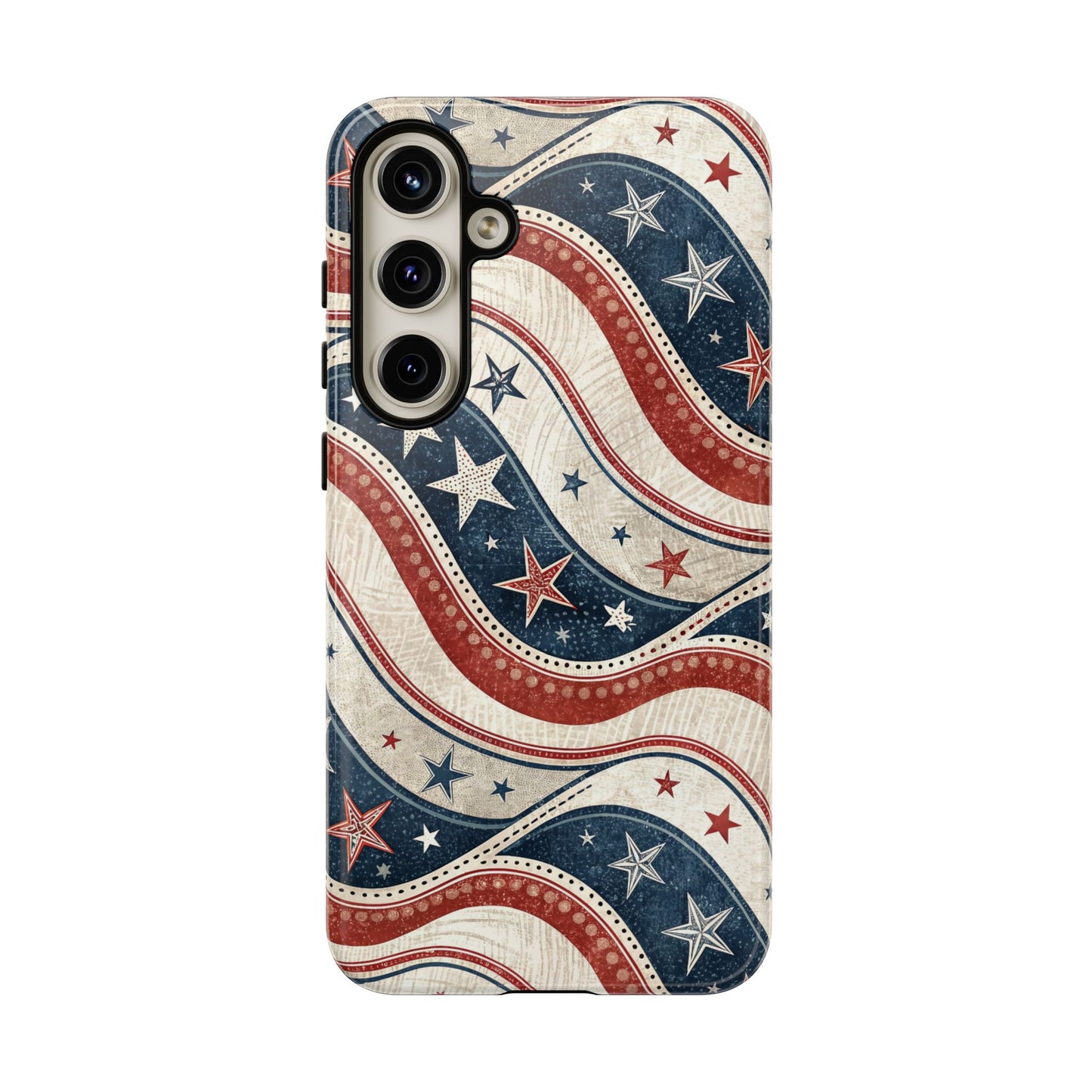 Vintage Patriotic Inspired Ribbon Samsung Phone Case
