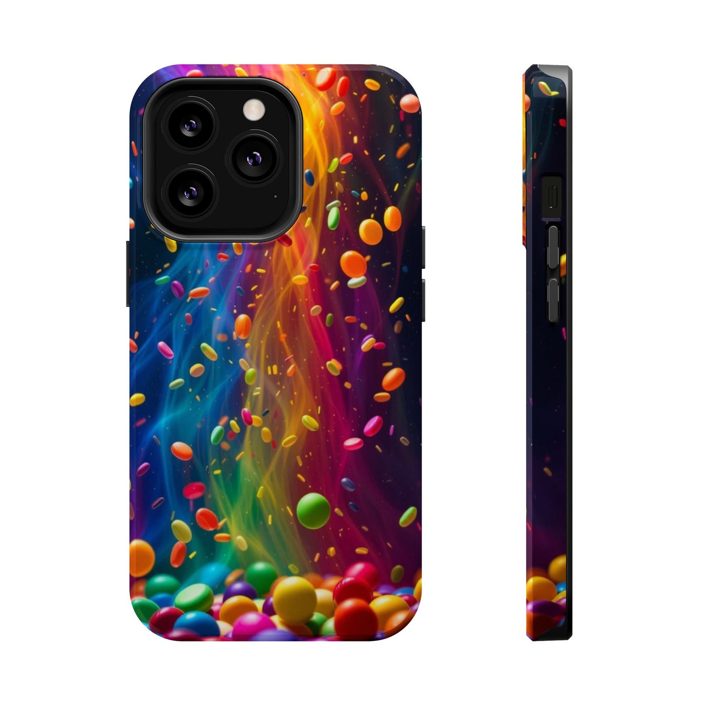 Rainbow Candy Rain iPhone Tough Case