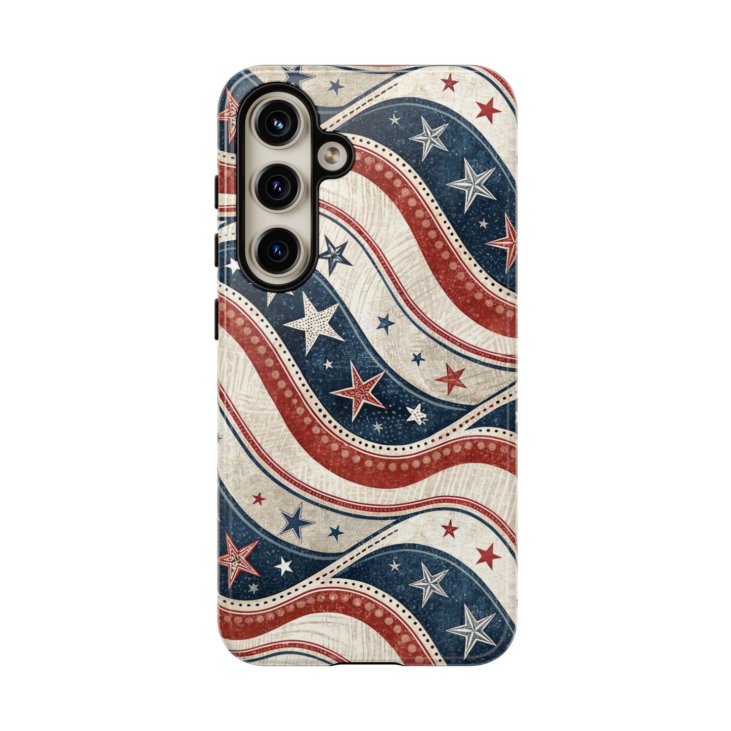 Vintage Patriotic Inspired Ribbon Samsung Phone Case