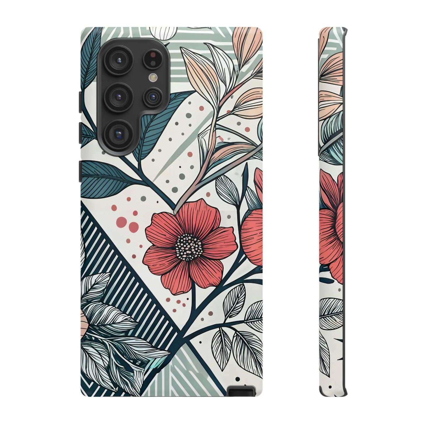 Geometric Flower Samsung Case