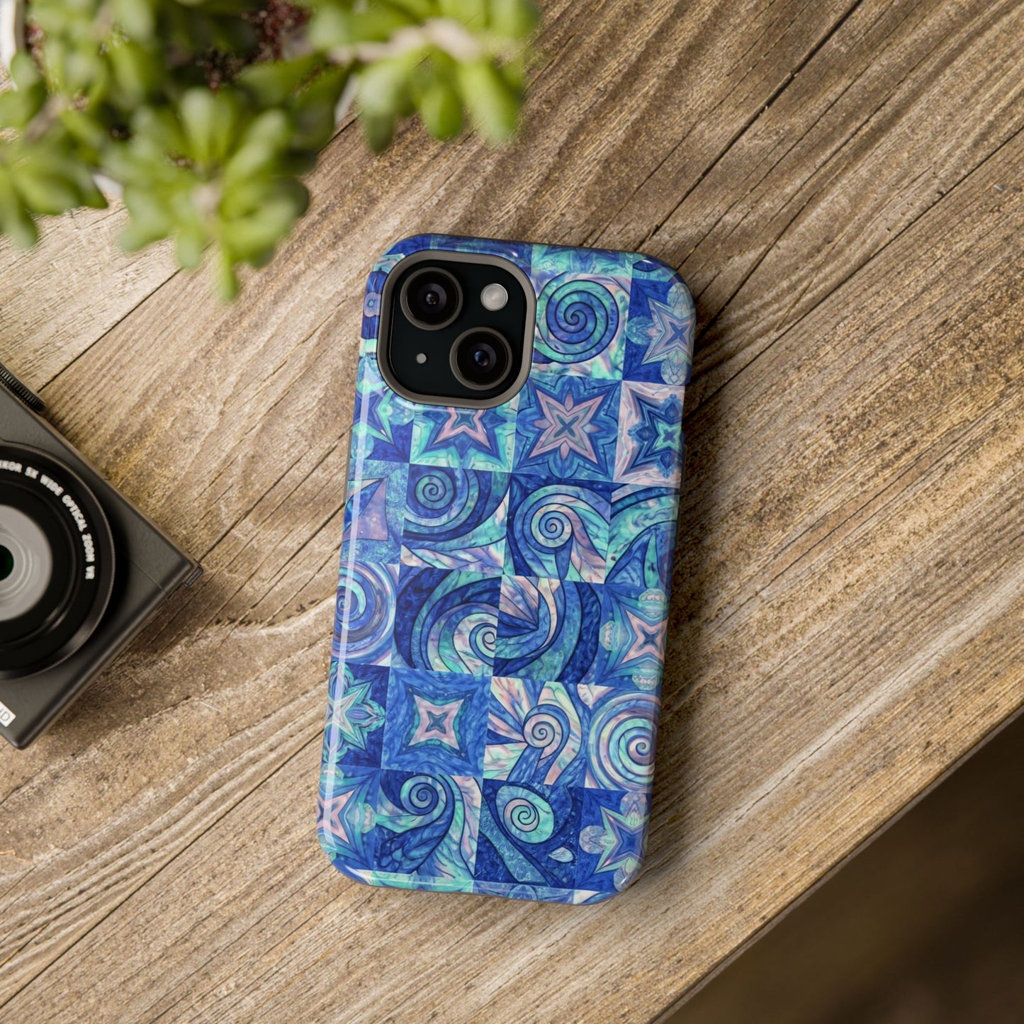 Blue Sea iPhone Case โ Modern Magnetic Impact-Resistant Design