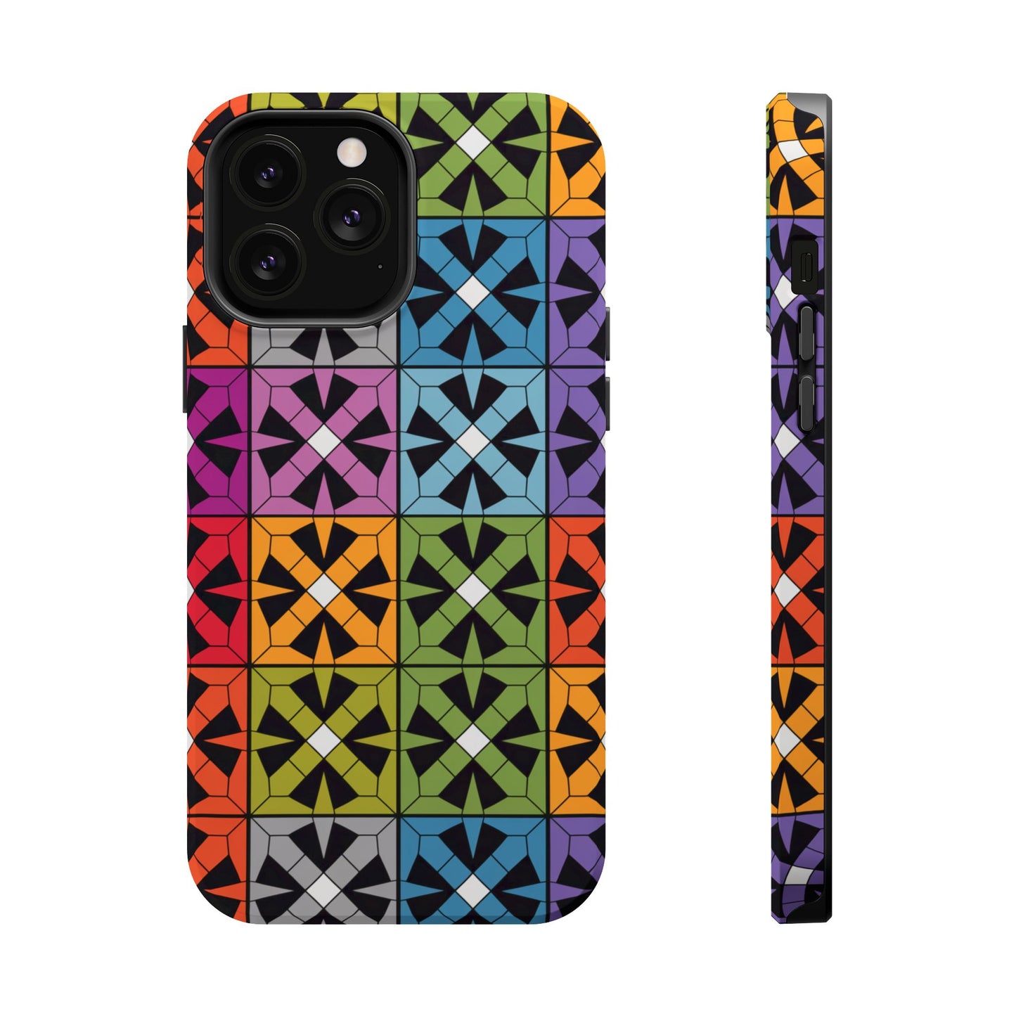 Rainbow Squares iPhone Tough Case