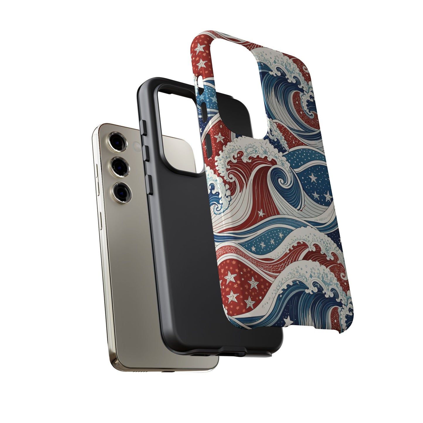 Patriotic Waves Samsung Tough Case Phone Case