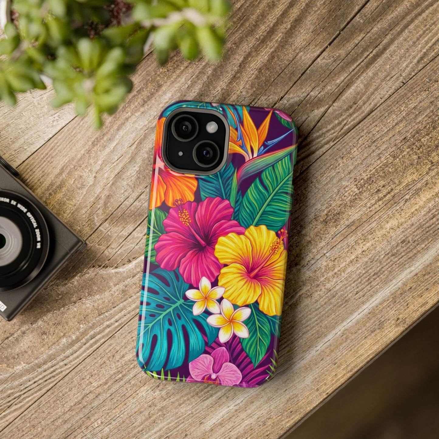 Vibrant Tropical iPhone Tough Case — Magnetic Impact-Resistant