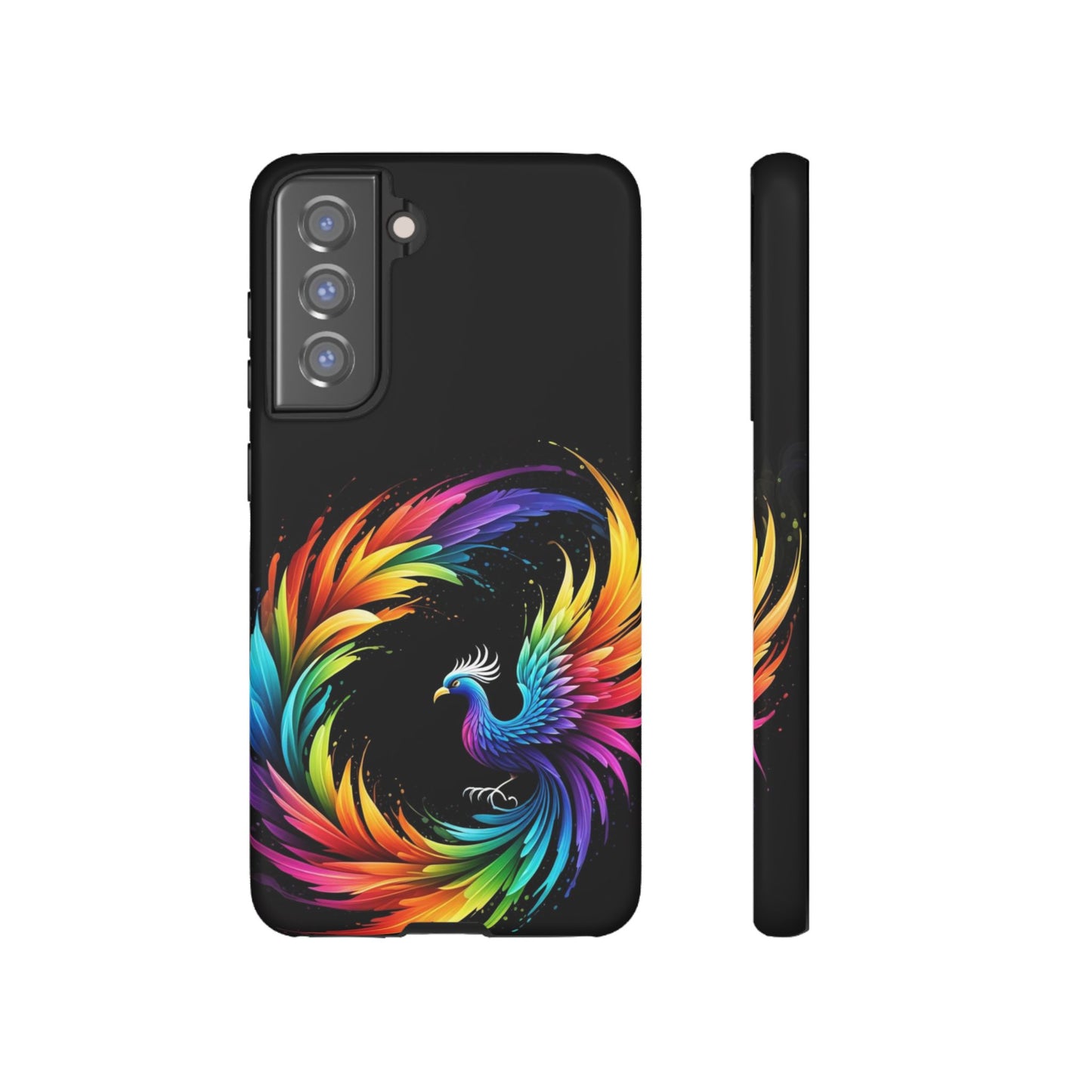 Rainbow Phoenix Design Samsung Phone Case