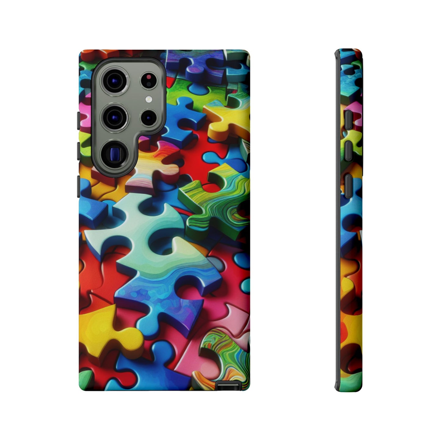 Rainbow Puzzle Design Samsung Tough Case