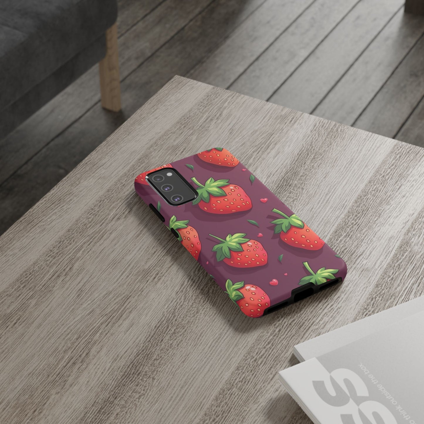 Strawberry Design Samsung Tough Phone Case