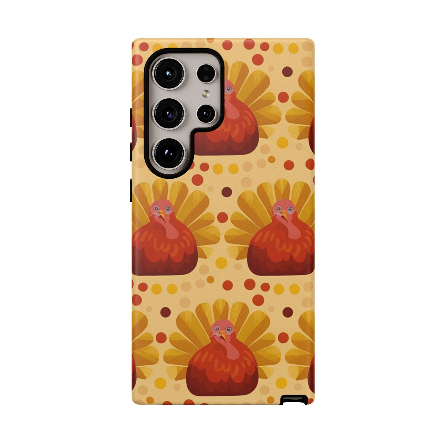 Turkey Samsung phone case with festive turkey pattern and durable shock-absorbing dual-layer design