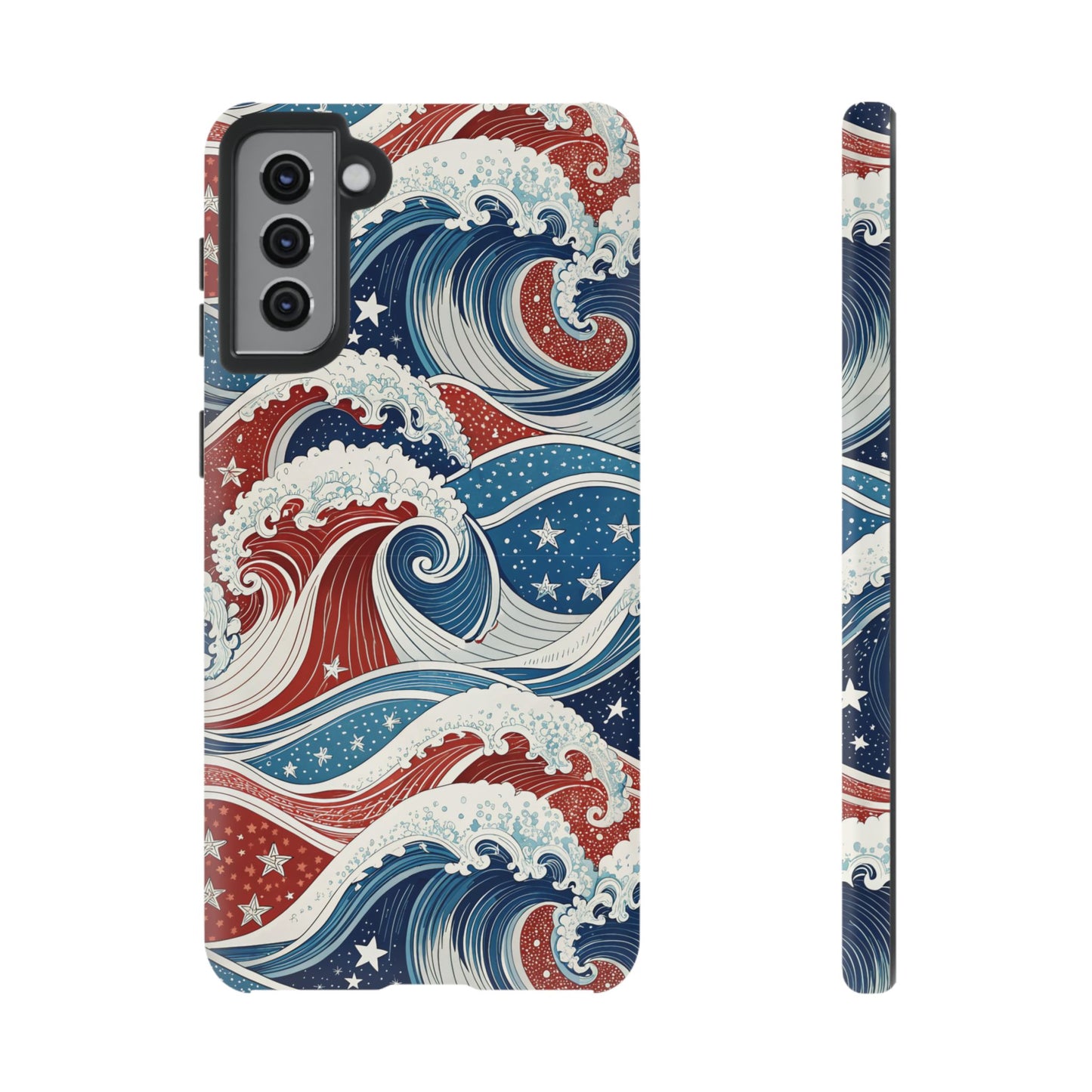 Patriotic Waves Samsung Tough Case Phone Case
