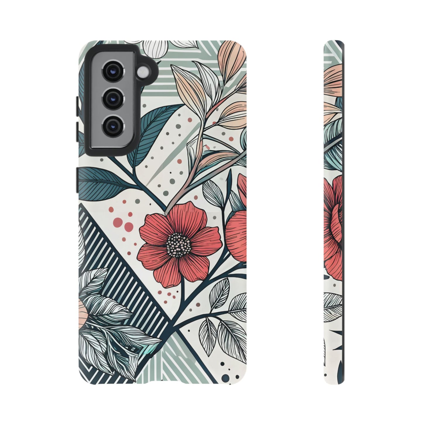 Geometric Flower Samsung Case
