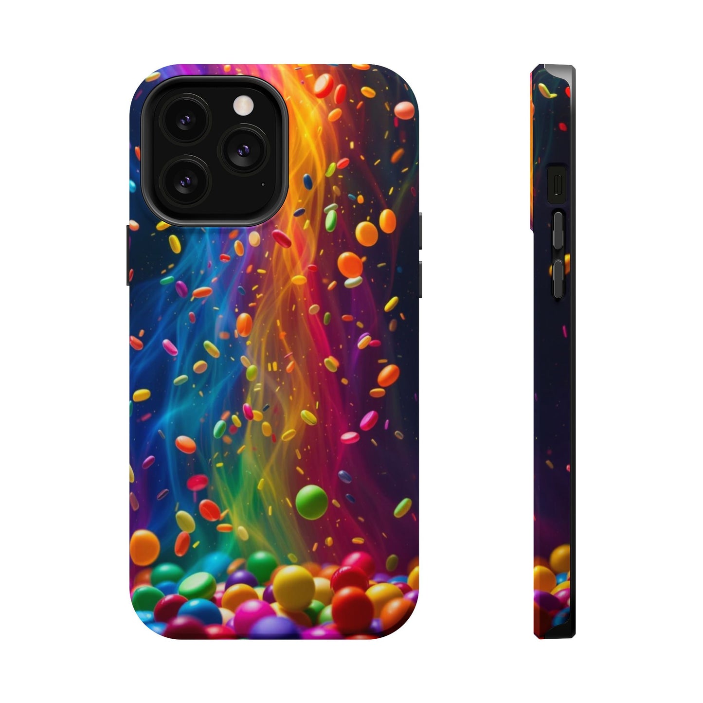 Rainbow Candy Rain iPhone Tough Case