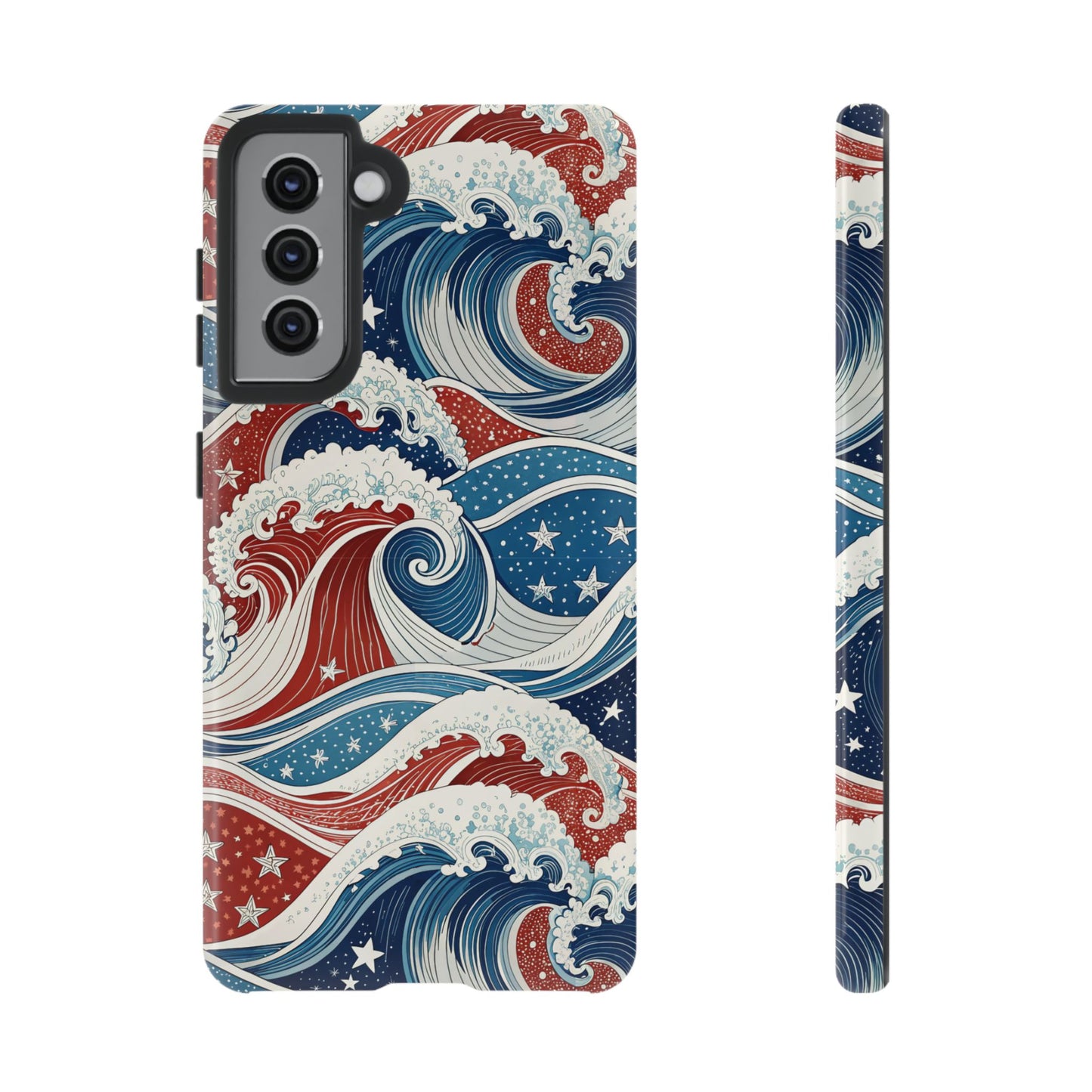 Patriotic Waves Samsung Tough Case Phone Case