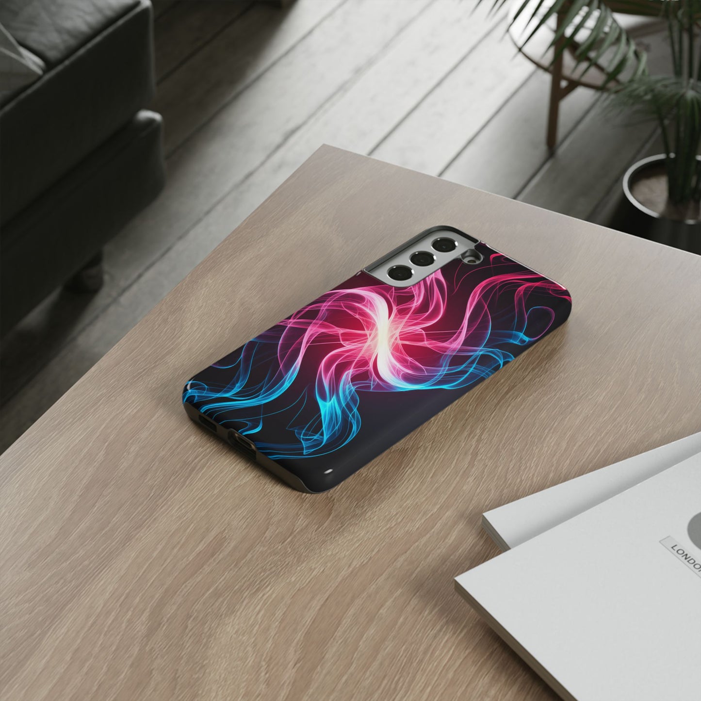 Red, White and Blue Swirl Samsung Phone Case