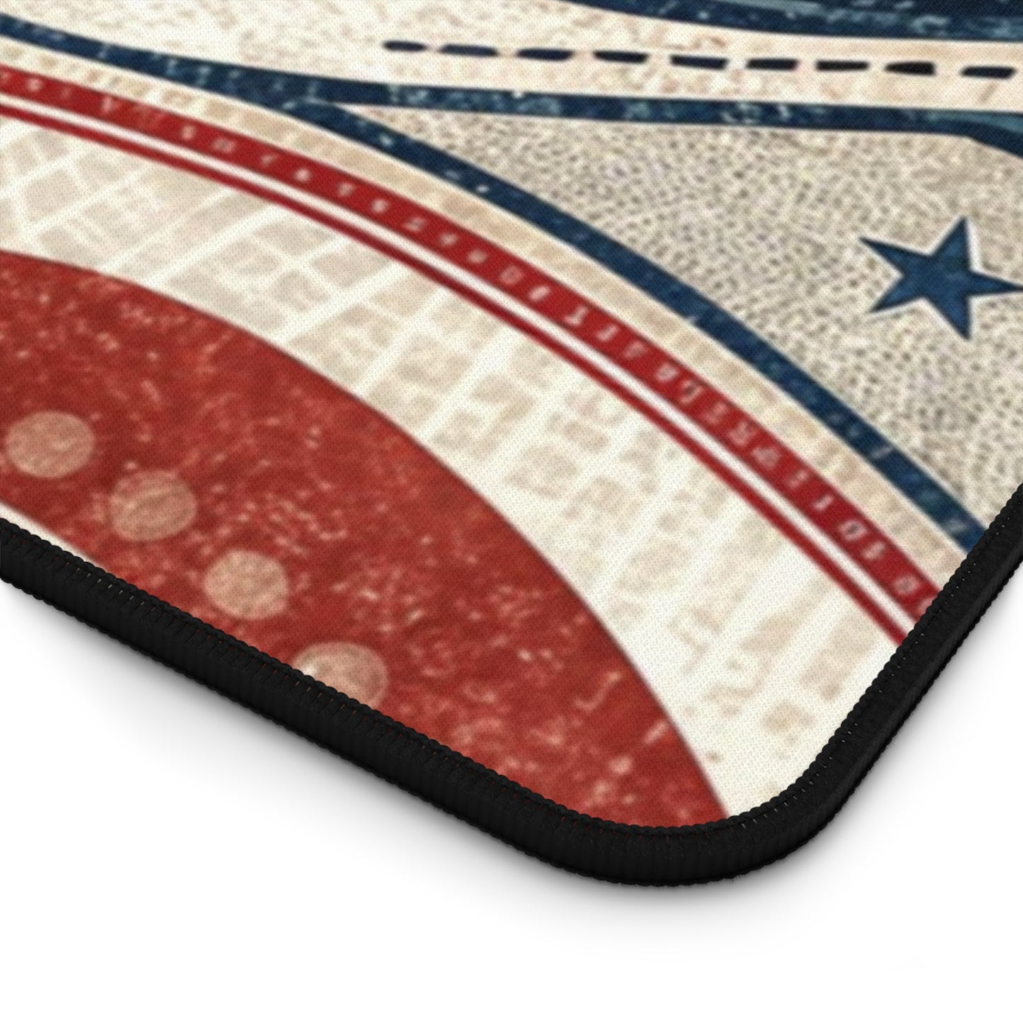 Desk Mat Vintage Patriotic Ribbon Design