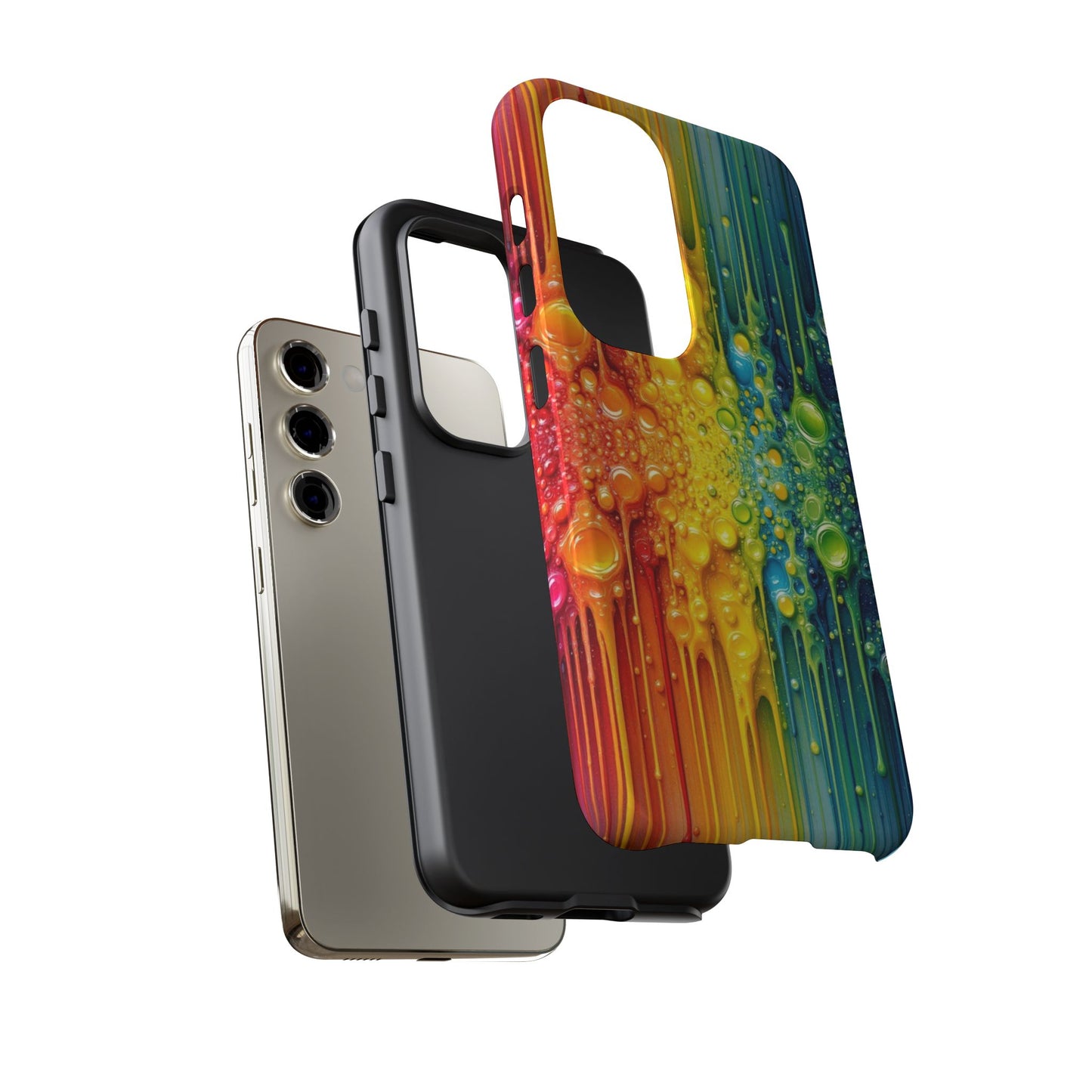 Rainbow Paint Splash Samsung Tough Case