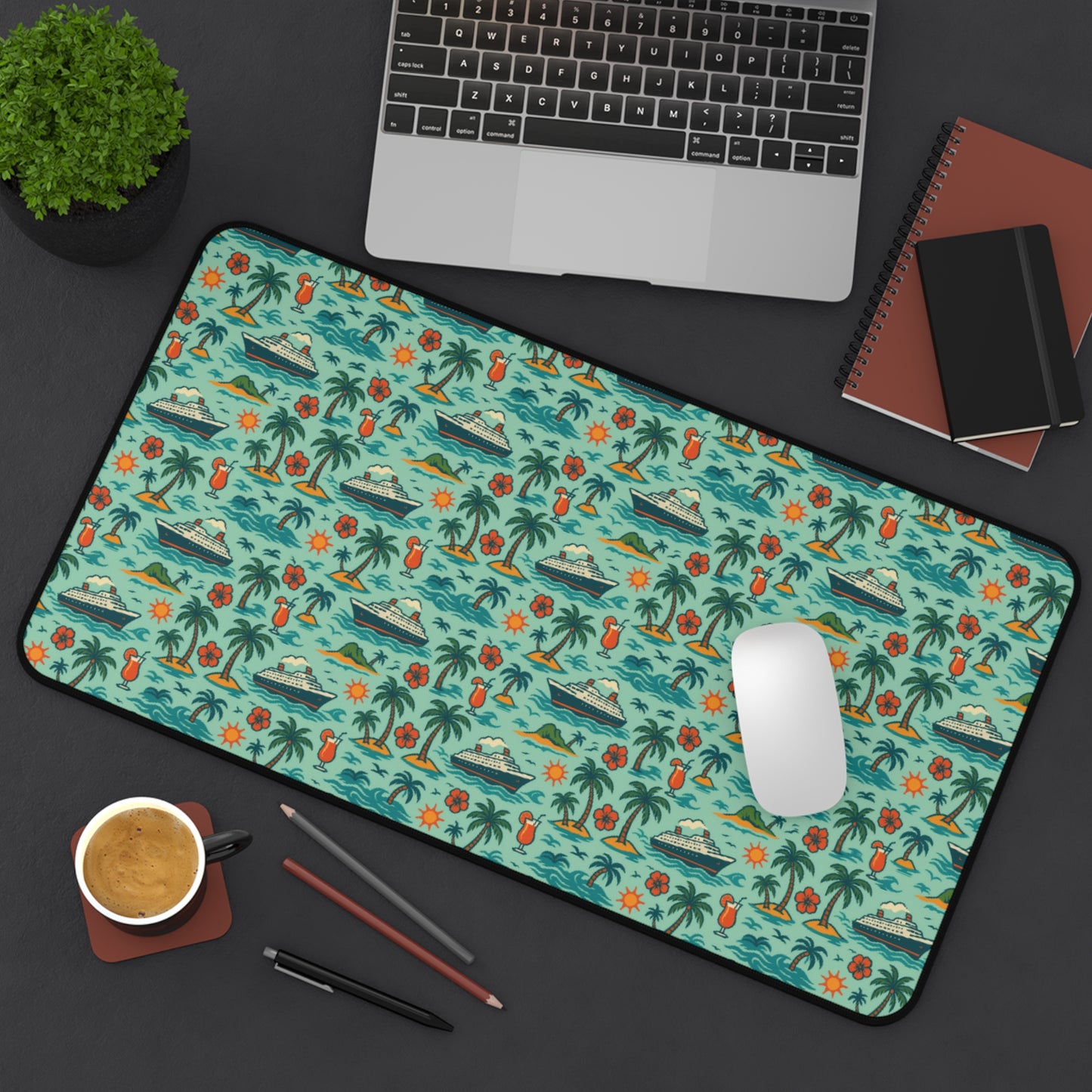 Desk Mat - Tropical Cruise Design