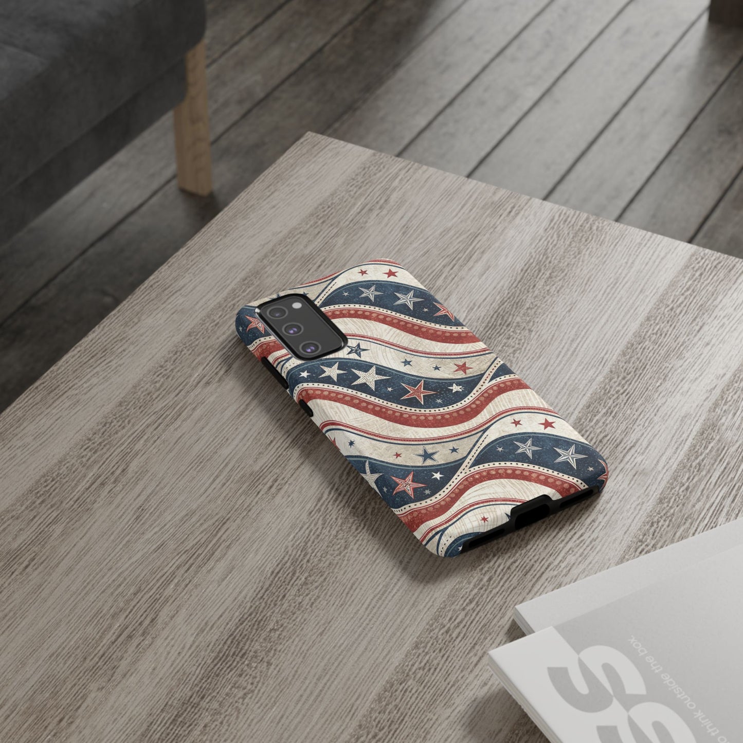 Vintage Patriotic Inspired Ribbon Samsung Phone Case