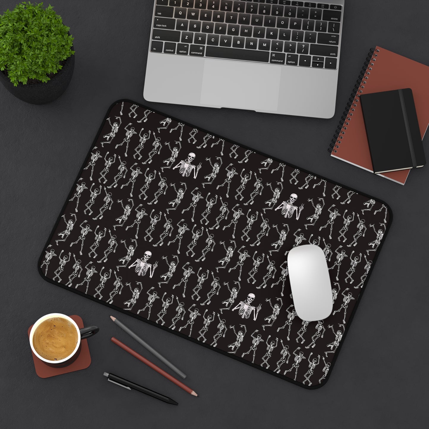 Dancing Skeletons Design Desk Mat