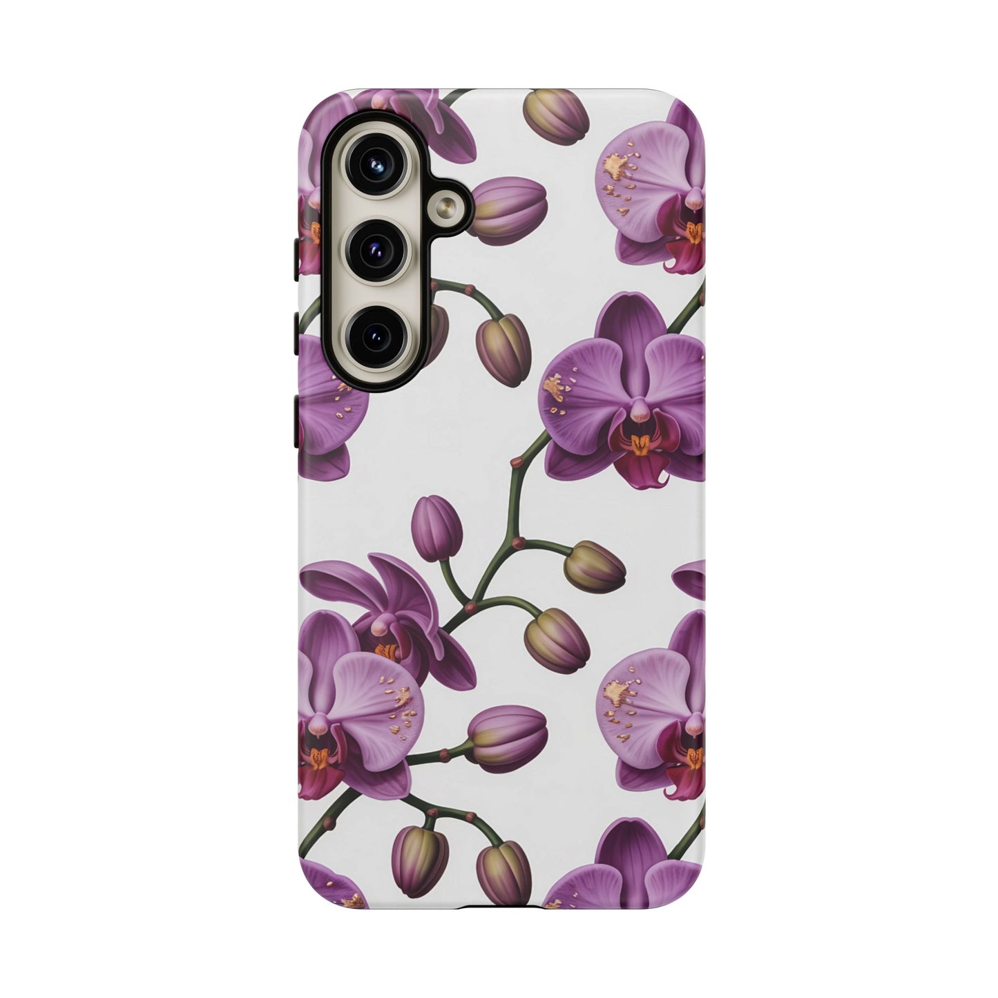Purple Orchid Design Samsung Tough Case