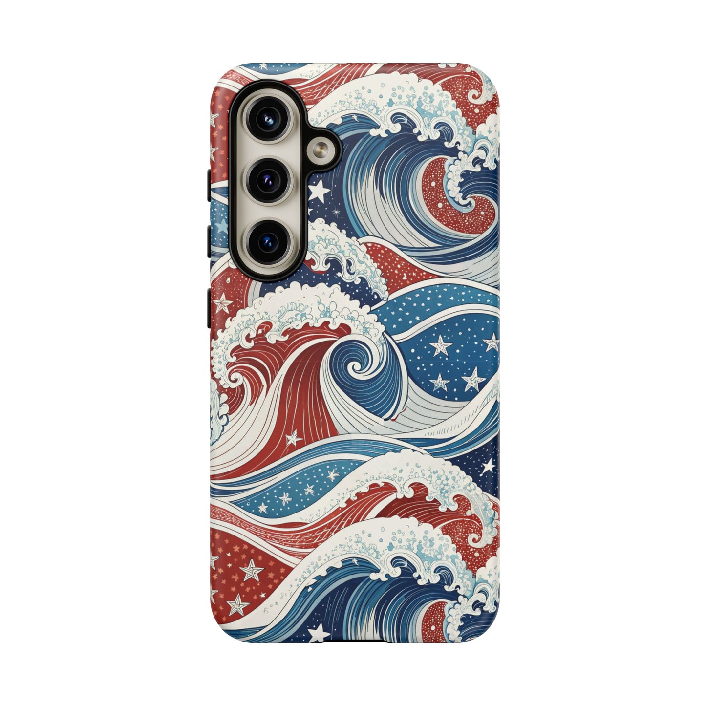 Patriotic Waves Samsung Tough Case Phone Case