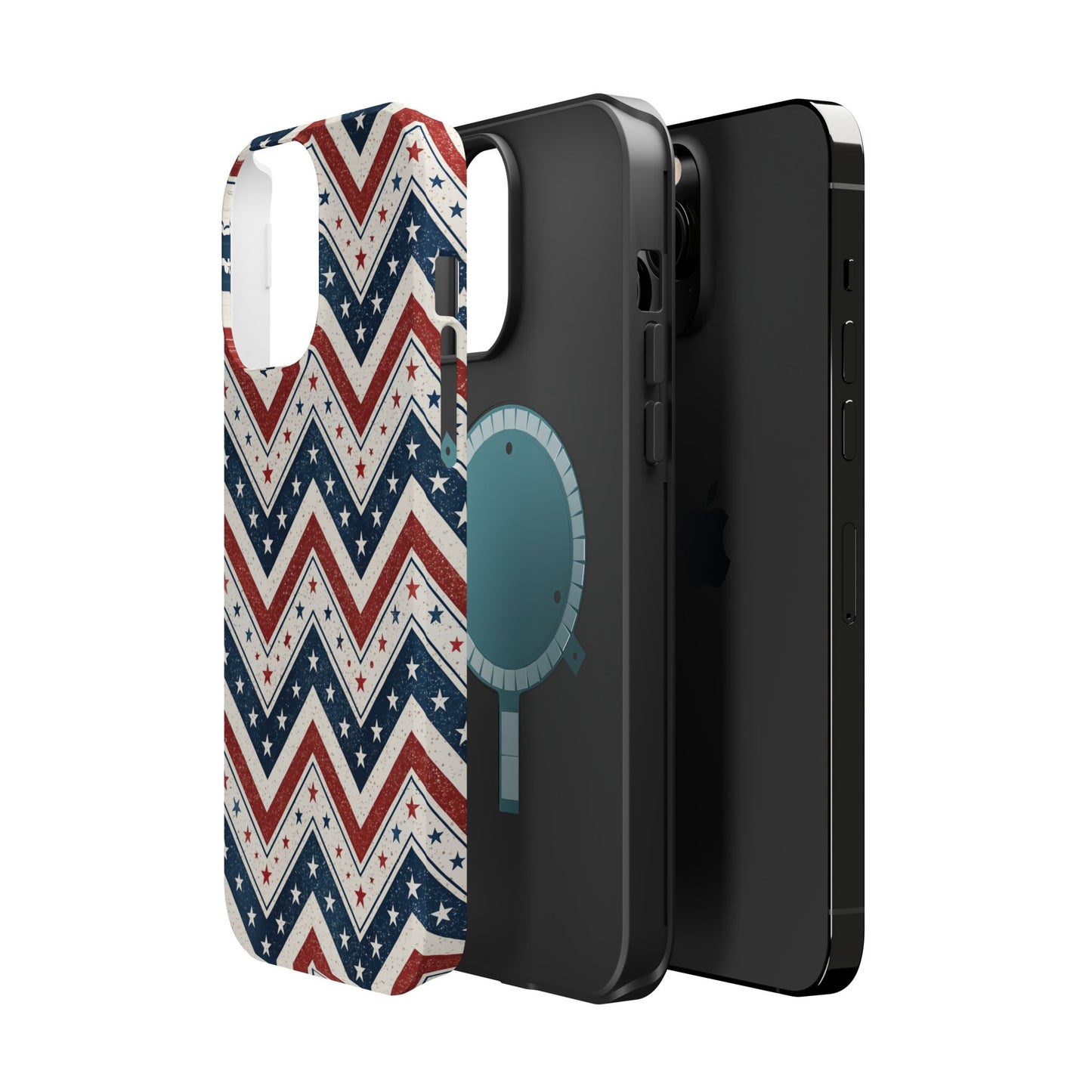 iPhone Tough Case - Vintage Stars and Stripes Design