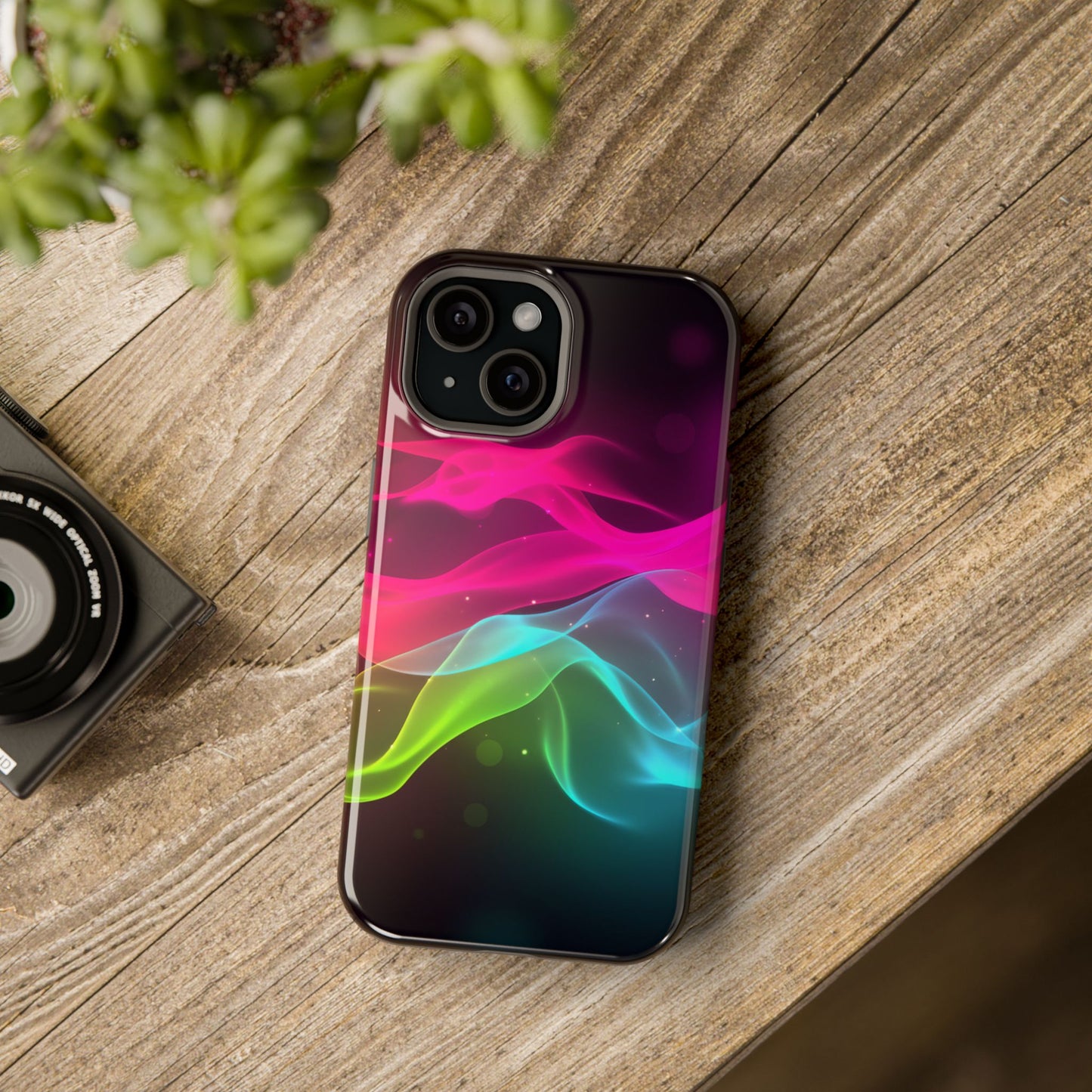 Ride the Rainbow Wave iPhone Tough Case