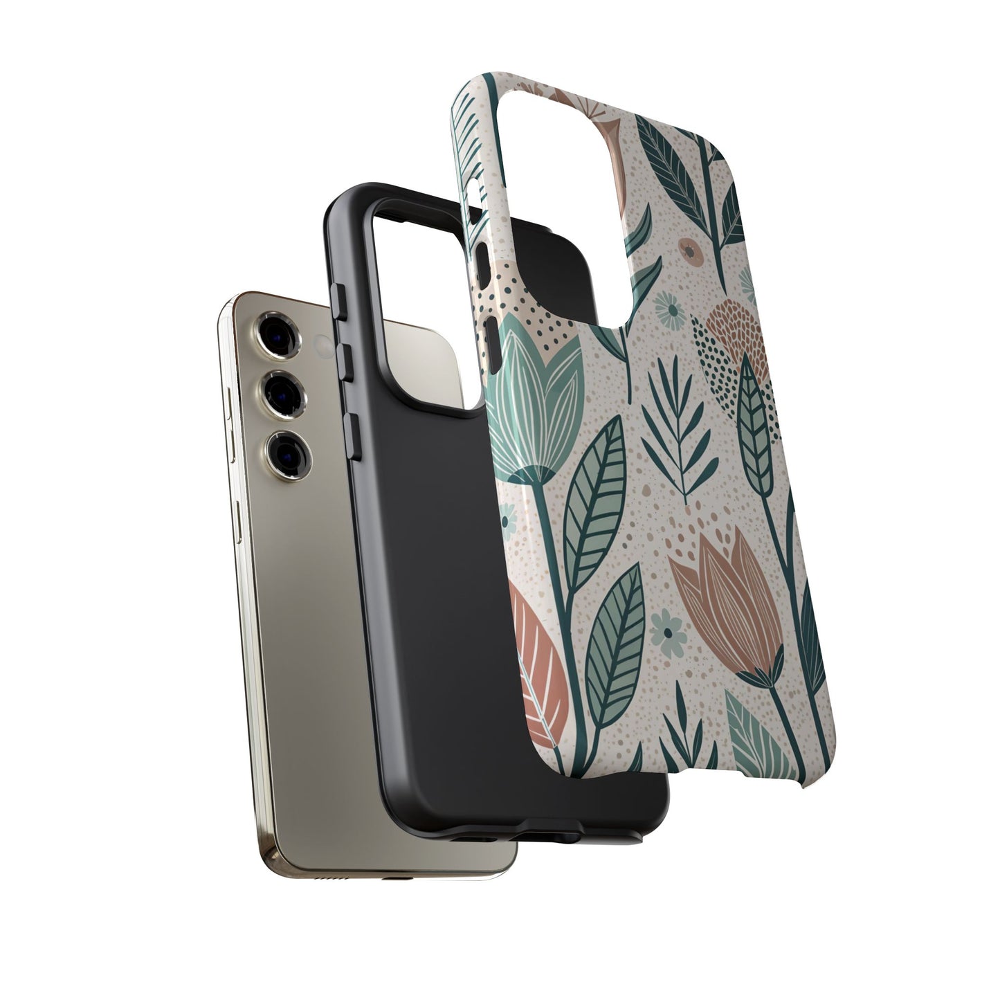 Swedish Inspired Floral Design Samsung Phone Case