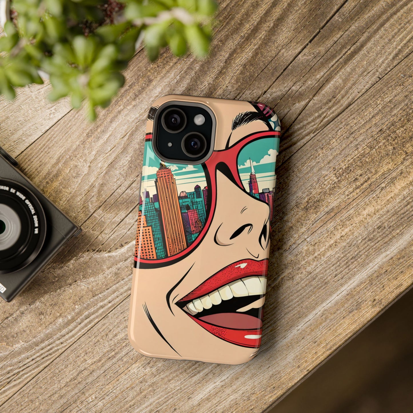 City View Pop Art Design iPhone Tough Case