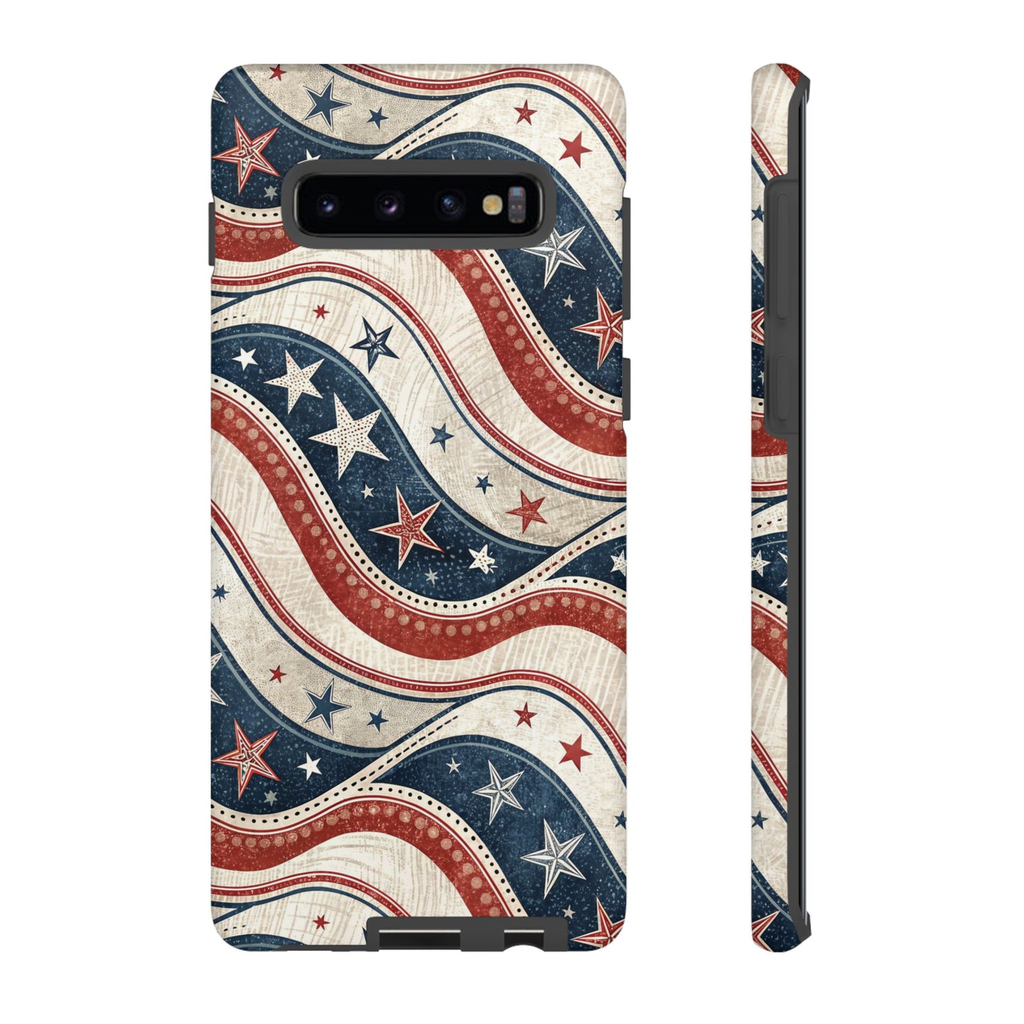 Vintage Patriotic Inspired Ribbon Samsung Phone Case