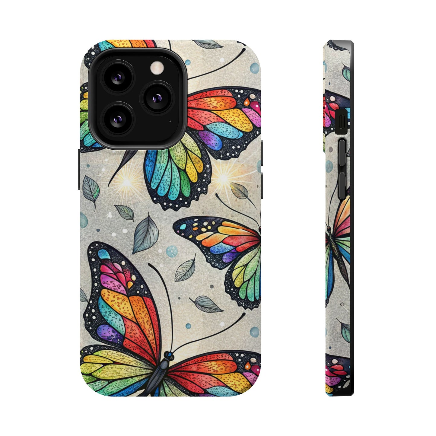 Rainbow Butterfly iPhone Tough Case