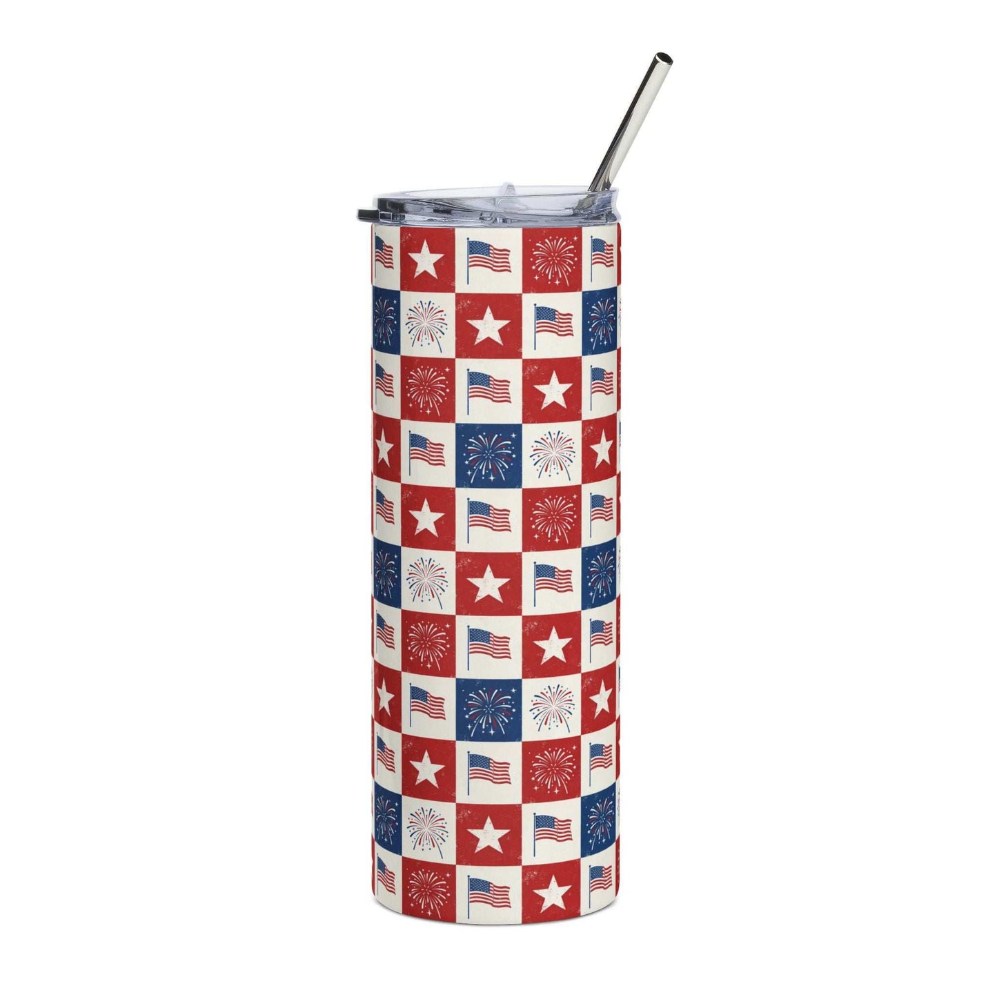 250th July 4th Patriotic Stainless Steel Tumbler