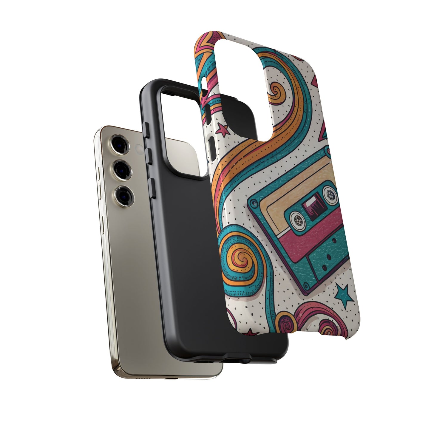 Retro Cassette Samsung Tough Phone Case