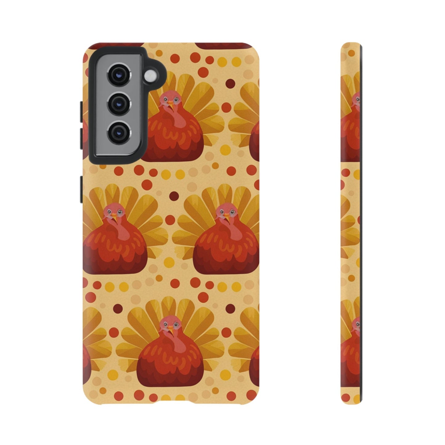 Turkey Samsung phone case with festive turkey design and durable dual-layer protection for Thanksgiving and holiday style