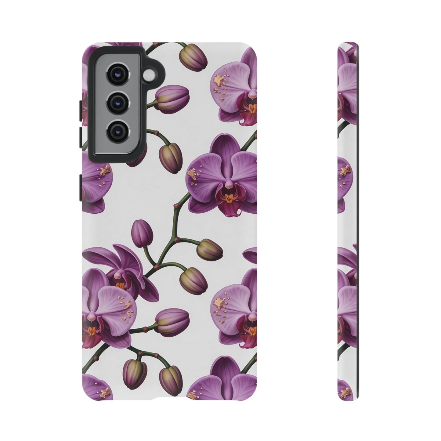 Purple Orchid Design Samsung Tough Case