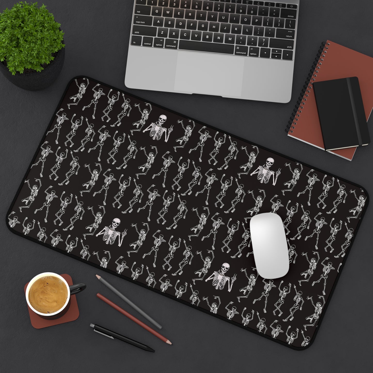 Dancing Skeletons Design Desk Mat